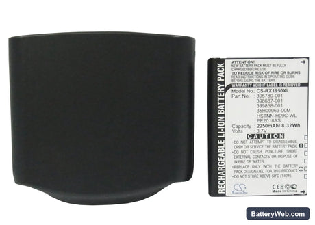 HP iPAQ RX1900 Replacement Battery, 3.7V, 2250mAh, Li-ion 5