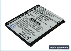 HP iPAQ rx5000 Replacement Battery, 3.7V, 1700mAh, Li-ion 1
