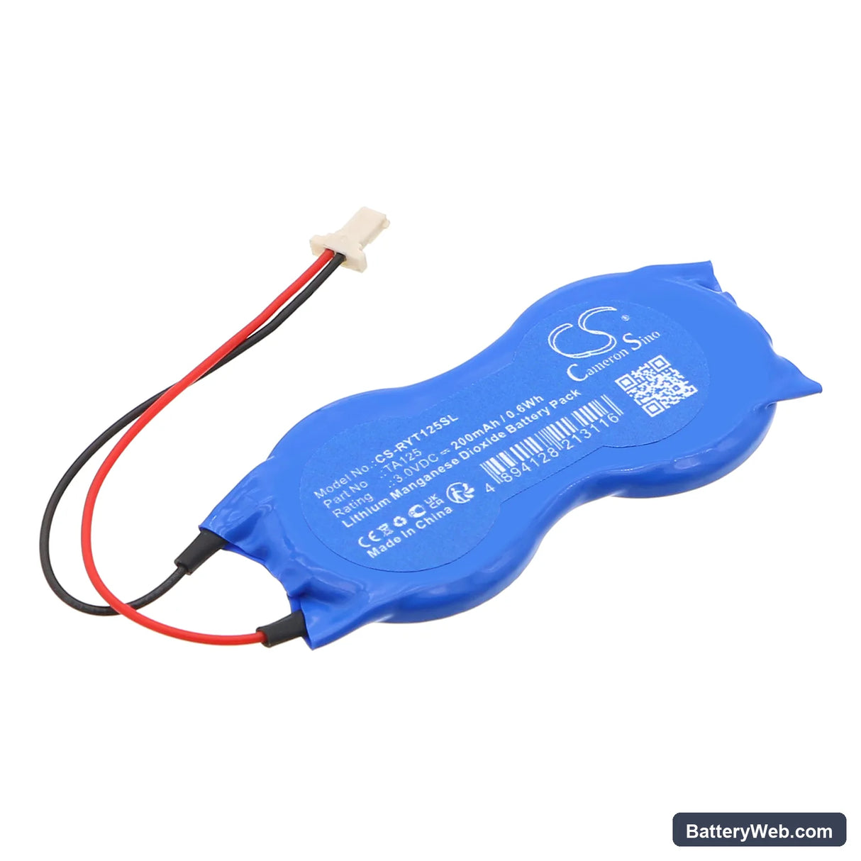 Raymarine Micronet Wind Transmitter Replacement Battery, 3V, 200mAh, Li-MnO2 1