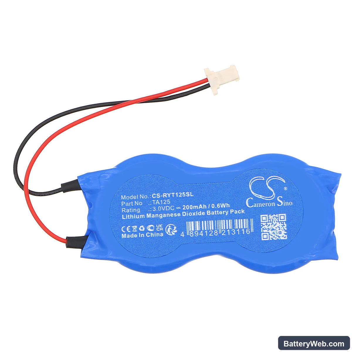 Raymarine Micronet Wind Transmitter Replacement Battery, 3V, 200mAh, Li-MnO2 3
