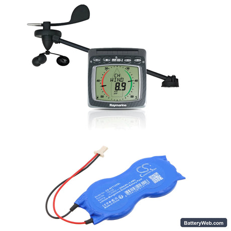Raymarine Micronet Wind Transmitter Replacement Battery, 3V, 200mAh, Li-MnO2 6