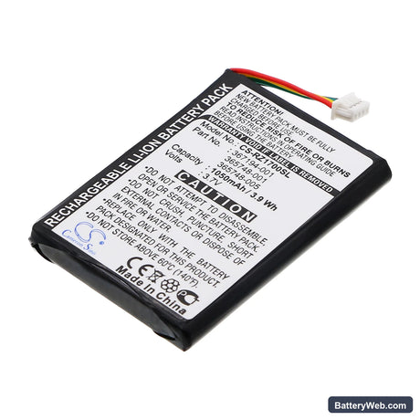 HP iPAQ RZ1700 Replacement Battery, 3.7V, 1050mAh, Li-ion 1