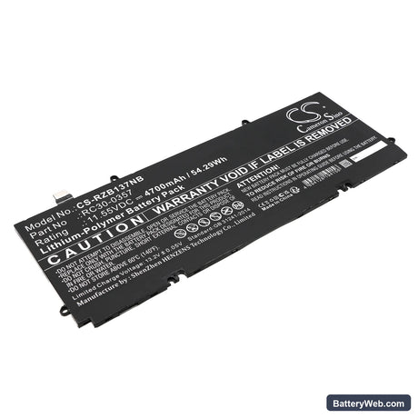 Razer Book 13 Core i7 Replacement Battery, 11.55V, 4700mAh, Li-Polymer 1