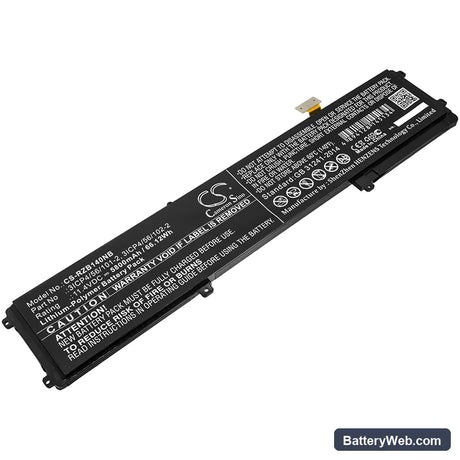 Razer Blade 14 Replacement Battery, 11.4V, 5800mAh, Li-Polymer 1