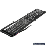 Razer Blade 14 2015 Replacement Battery, 11.1V, 6300mAh, Li-Polymer 2
