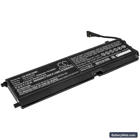 Razer Blade 15 2020 Replacement Battery, 15.4V, 4200mAh, Li-Polymer 1