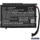 Razer Blade Pro GTX 1060 Replacement Battery, 11.4V, 6100mAh, Li-Polymer 3