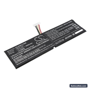 Razer Blade Pro 17 Replacement Battery, 14.8V, 5000mAh, Li-Polymer 1