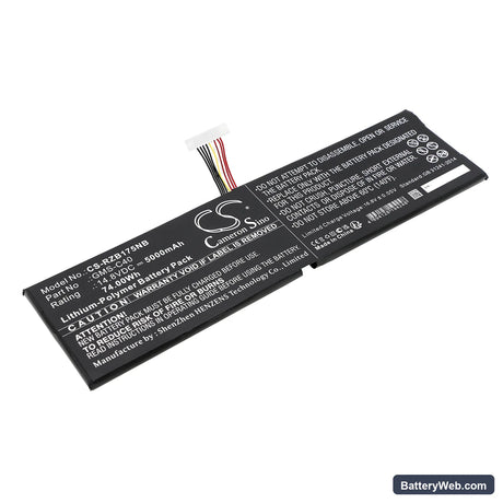 Razer Blade Pro 17 Replacement Battery, 14.8V, 5000mAh, Li-Polymer 1