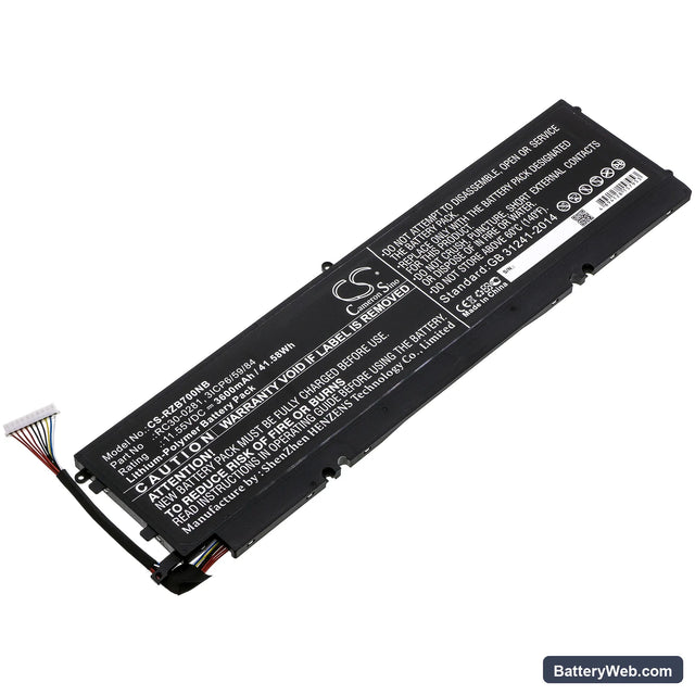 Razer Blade Stealth i7-8565U Replacement Battery, 11.55V, 3600mAh, Li-Polymer 1