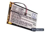 Sony Clie PEG-S300 Replacement Battery, 3.7V, 850mAh, Li-ion 5