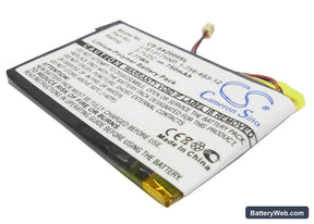 Sony NW-A2000 Replacement Battery, 3.7V, 750mAh, Li-Polymer 1