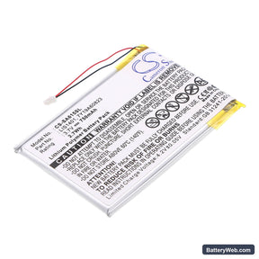 Sony NWZ-S600 Replacement Battery, 3.7V, 750mAh, Li-Polymer 1