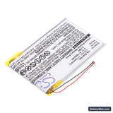 Sony NWZ-S600 Replacement Battery, 3.7V, 750mAh, Li-Polymer 2