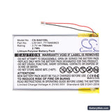Sony NWZ-S600 Replacement Battery, 3.7V, 750mAh, Li-Polymer 5