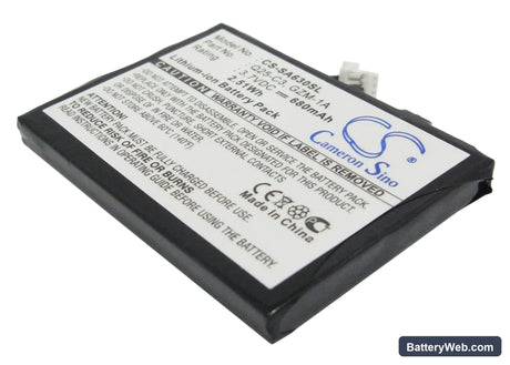 Philips GoGear HDD6330 30GB Replacement Battery, 3.7V, 680mAh, Li-ion 1