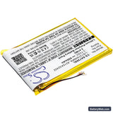 Sony NWZ-A720 Replacement Battery, 3.7V, 650mAh, Li-Polymer 2