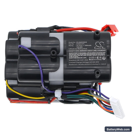Solac AE2536 Replacement Battery, 36V, 3500mAh, Li-ion 5