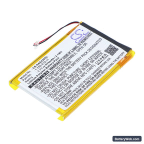 Sony NW-E435 Replacement Battery, 3.7V, 570mAh, Li-Polymer 1