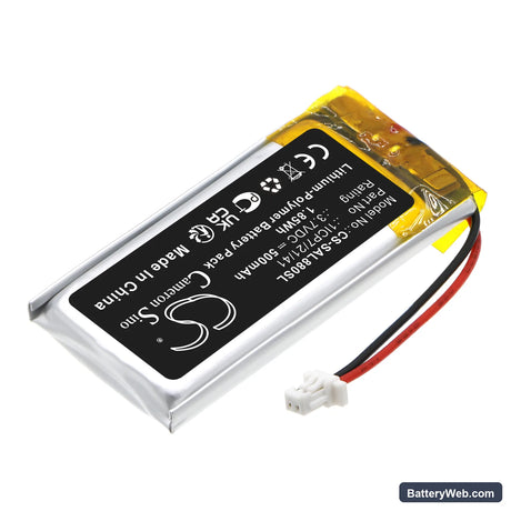 Samson Airline 88 Fitness Replacement Battery, 3.7V, 500mAh, Li-Polymer 2