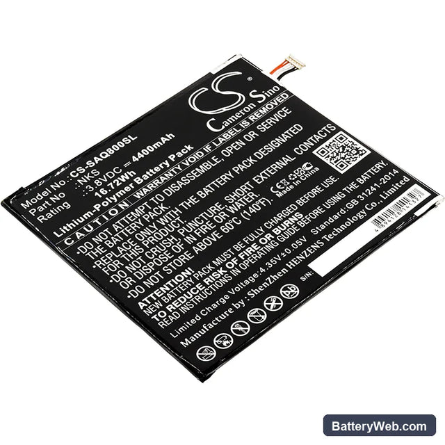 Sprint Slate 80 Replacement Battery, 3.8V, 4400mAh, Li-Polymer 1