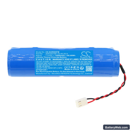 Radio Beacon SAR-9 Replacement Battery, 7.2V, 14000mAh, Li-SOCl2 3