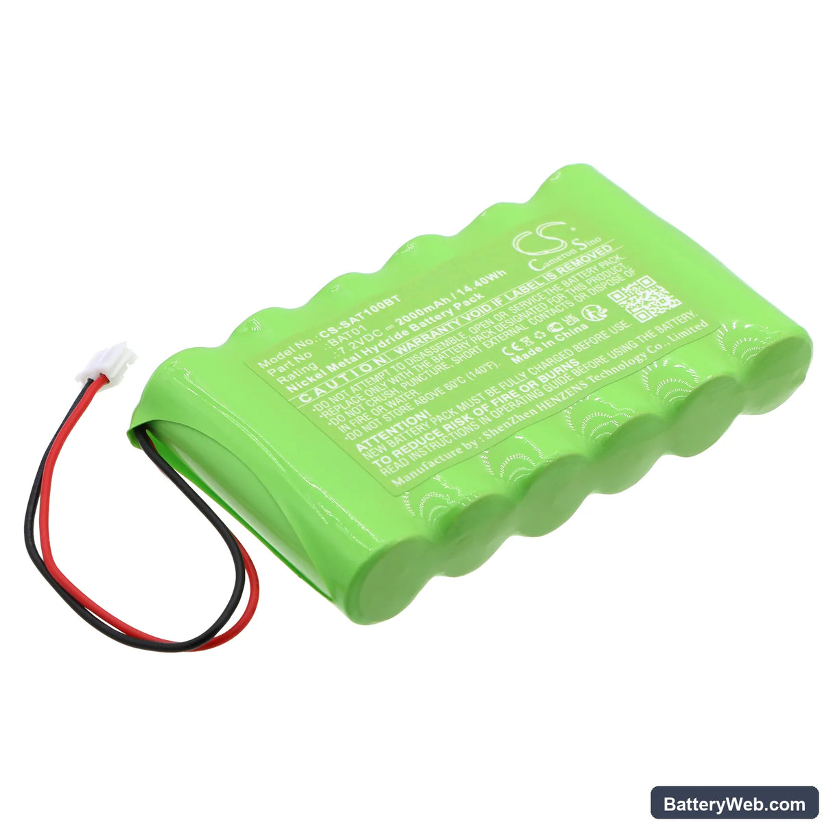Scantronic i-on Compact Replacement Battery, 7.2V, 2000mAh, Ni-MH 1