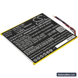Insignia Flex NS Replacement Battery, 3.7V, 4000mAh, Li-Polymer 1