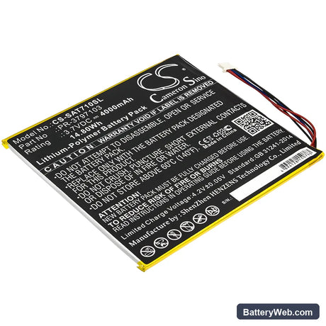 Insignia Flex NS Replacement Battery, 3.7V, 4000mAh, Li-Polymer 1