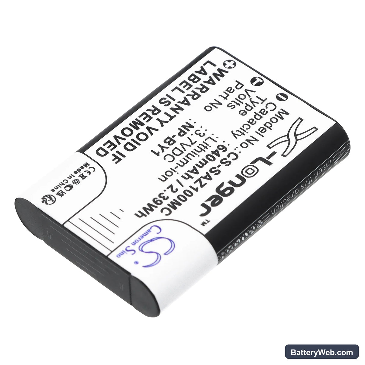 Sony Action Cam Mini AZ1 Replacement Battery, 3.7V, 640mAh, Li-ion 2