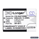 Sony Action Cam Mini AZ1 Replacement Battery, 3.7V, 640mAh, Li-ion 5