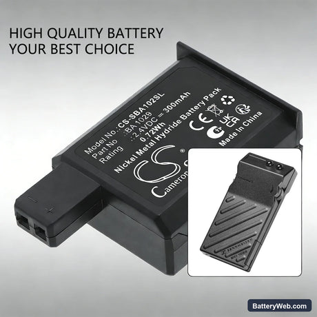 Sennheiser EKI1029 Replacement Battery, 2.4V, 300mAh, Ni-MH 6