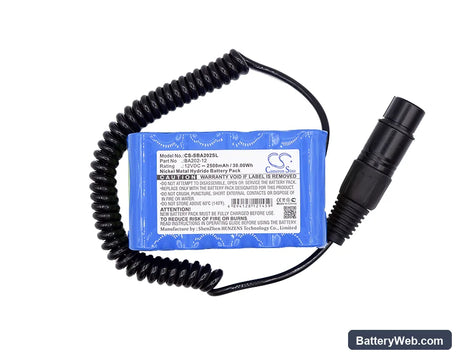 Sennheiser HMEC Replacement Battery, 12V, 2500mAh, Ni-MH 3