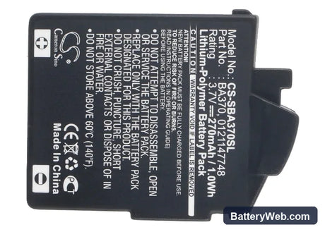 Sennheiser 450 TRAVEL Replacement Battery, 3.7V, 270mAh, Li-Polymer 6