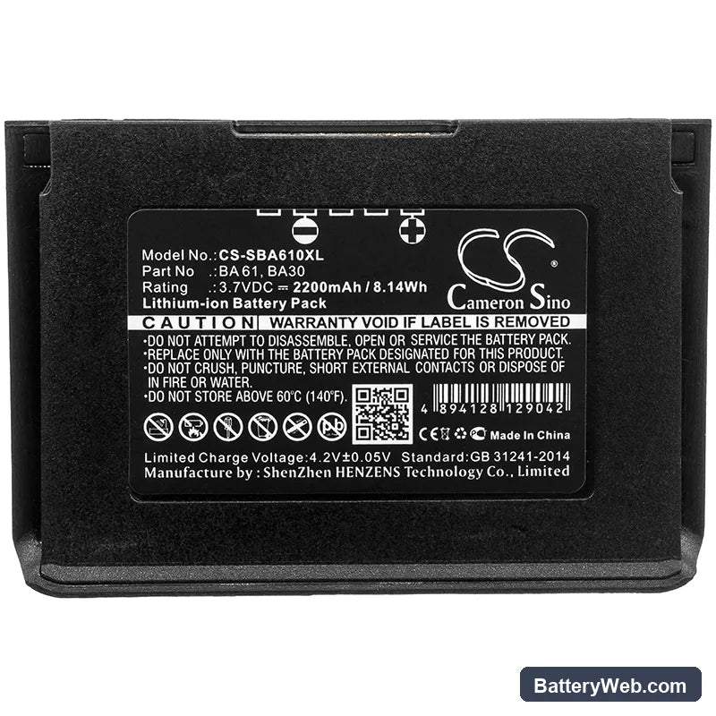 Sennheiser SK9000 Replacement Battery, 3.7V, 2200mAh, Li-ion 3