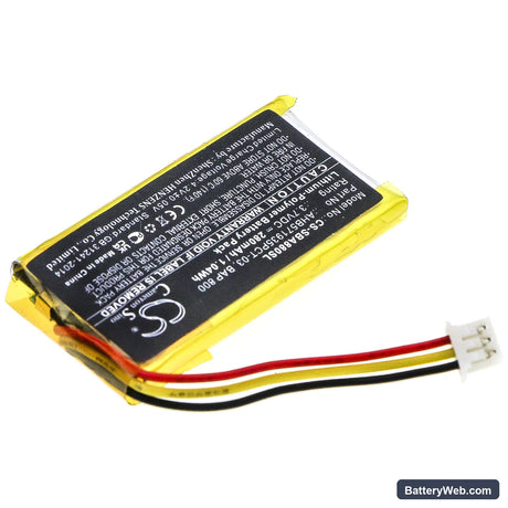 Sennheiser Flex 5000 Replacement Battery, 3.7V, 280mAh, Li-Polymer 2