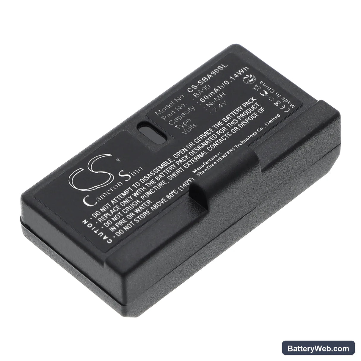 Sennheiser RI100-A/RI100-J Replacement Battery, 2.4V, 60mAh, Ni-MH 1