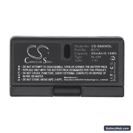 Sennheiser RI100-A/RI100-J Replacement Battery, 2.4V, 60mAh, Ni-MH 5