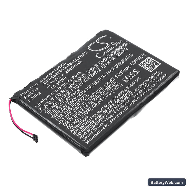 Seagate Wireless Plus Teardown Replacement Battery, 3.7V, 2800mAh, Li-ion 1