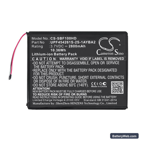 Seagate Wireless Plus Teardown Replacement Battery, 3.7V, 2800mAh, Li-ion 3