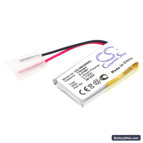 Sony SBH-20 Replacement Battery, 3.7V, 110mAh, Li-Polymer 1