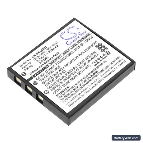 Samsung Digimax i6 PMP Replacement Battery, 3.7V, 820mAh, Li-ion 1