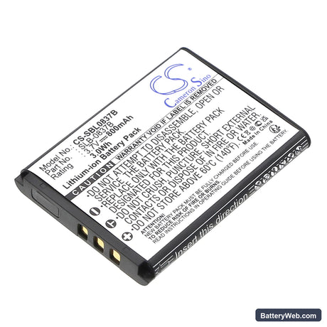 Samsung Digimax L70 Replacement Battery, 3.7V, 800mAh, Li-ion 1