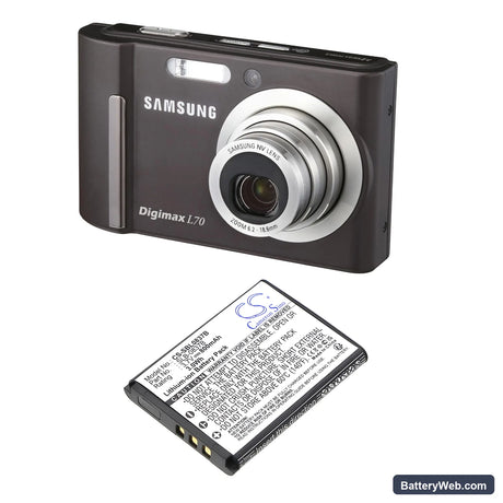 Samsung Digimax L70 Replacement Battery, 3.7V, 800mAh, Li-ion 4