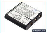 Samsung Digimax L55 Replacement Battery, 3.7V, 1230mAh, Li-ion 4