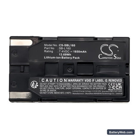 Medion MD9014 Replacement Battery, 7.4V, 1850mAh, Li-ion 5