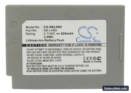 Samsung SDC-MS21B Replacement Battery, 3.7V, 820mAh, Li-ion 5