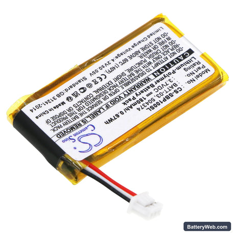 Sennheiser ADAPT 230 Mono Replacement Battery, 3.7V, 180mAh, Li-Polymer 2