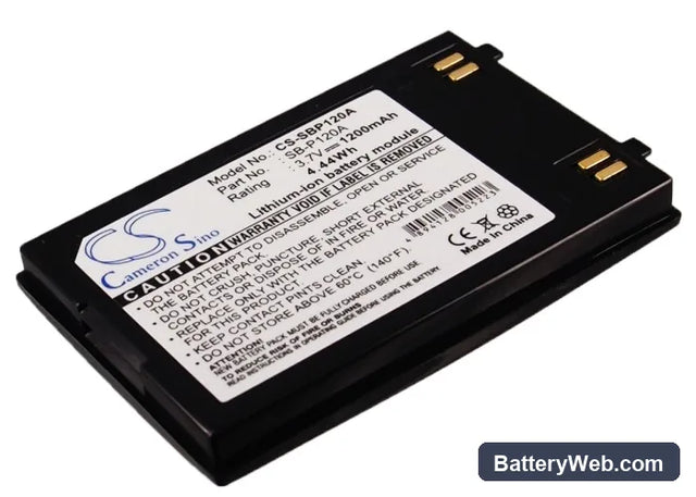 Samsung VP-X300 Replacement Battery, 3.7V, 1200mAh, Li-ion 1