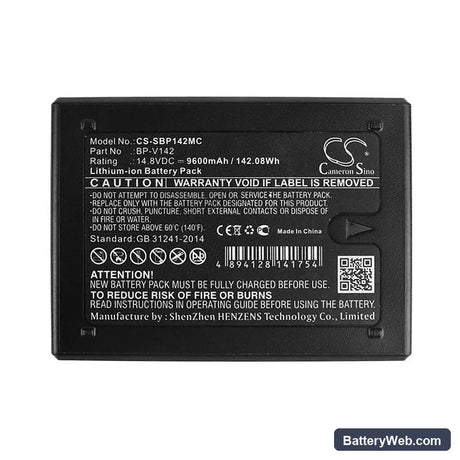 RED One Replacement Battery, 14.8V, 9600mAh, Li-ion 5